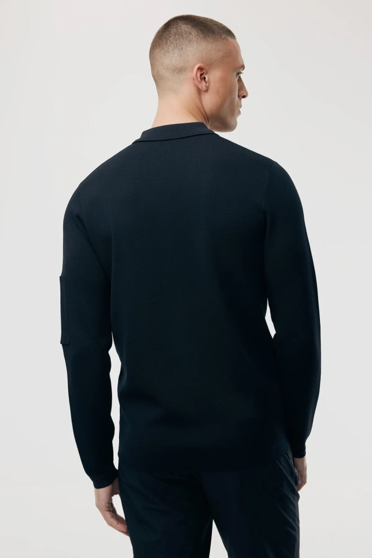 Polo zip | Donkerblauw