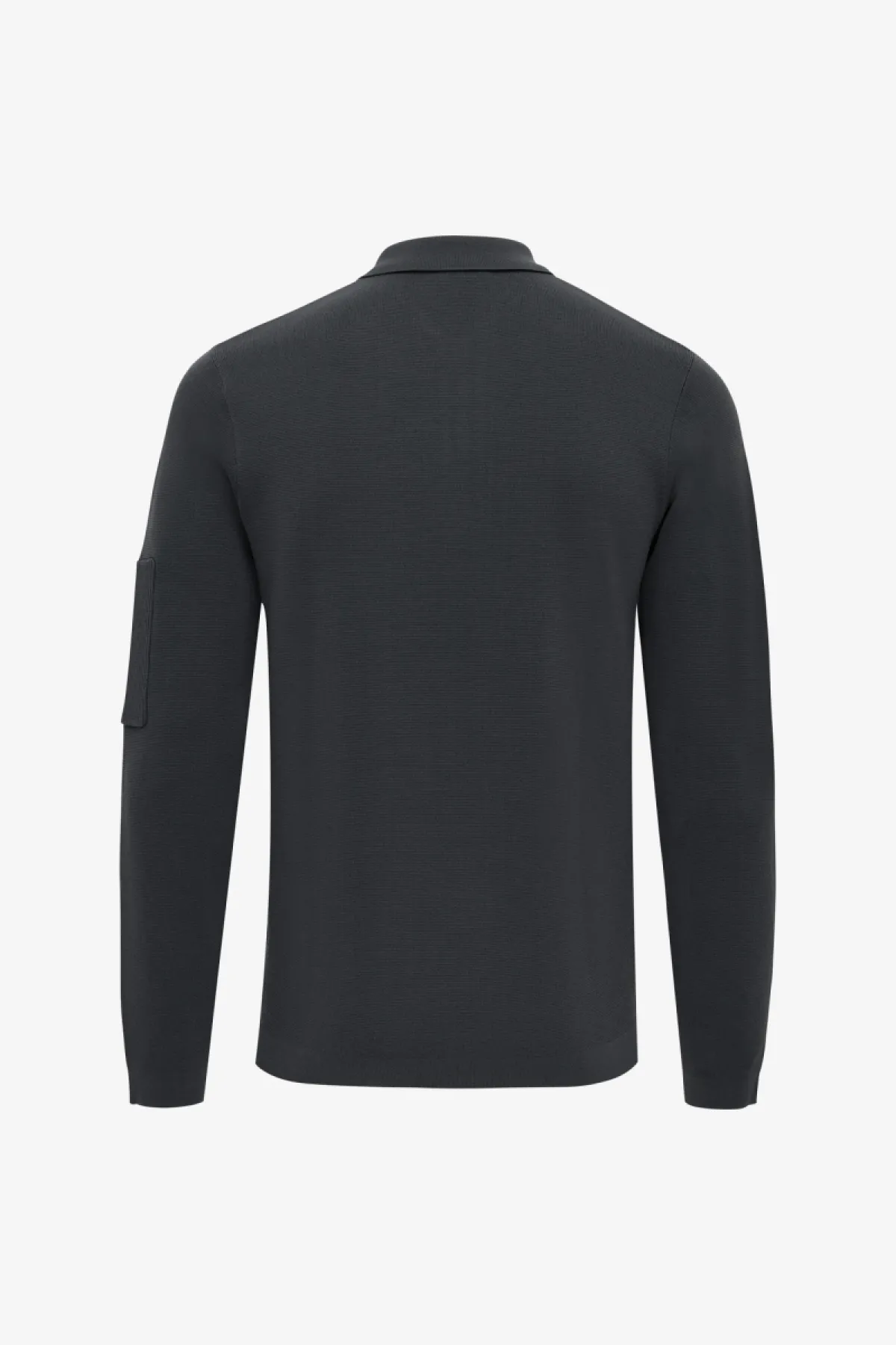 Polo zip | Donkergrijs