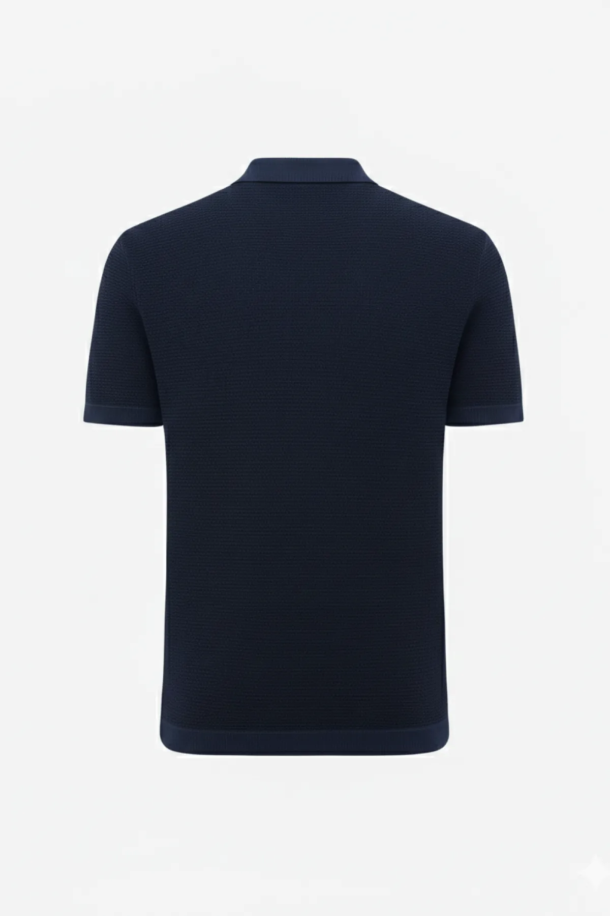 Gebreide Polo | Donkerblauw