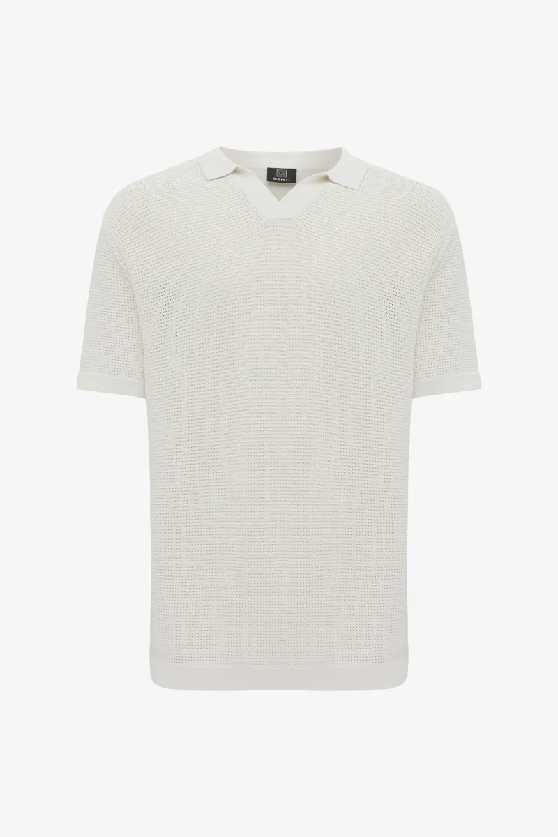 Gebreide Polo | Off white