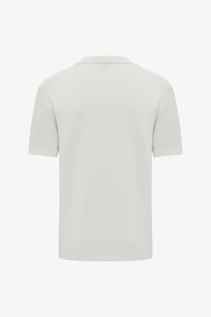 Gebreide Polo | Off white