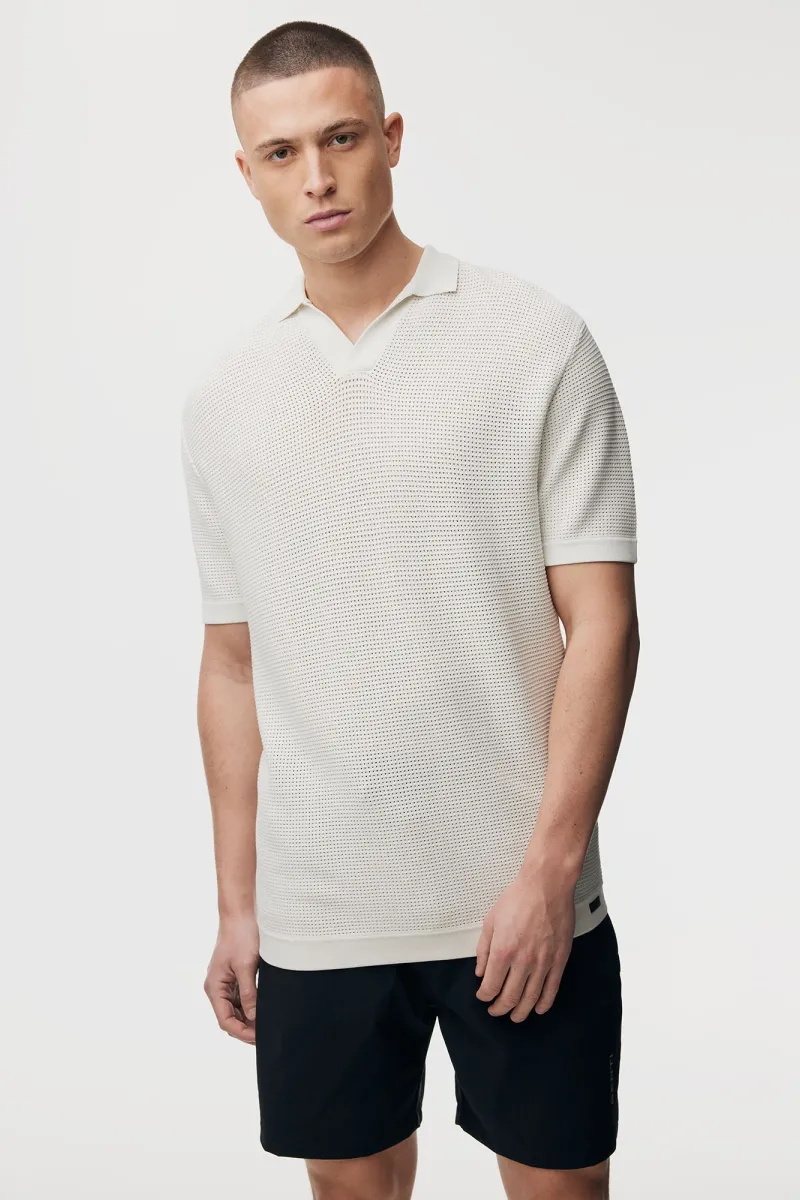 Gebreide Polo | Off white