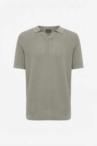 Gebreide Polo | Bruin