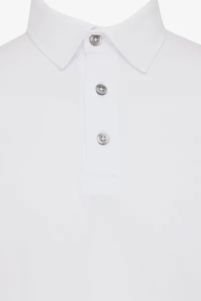 Polo met 3 knopen | Wit