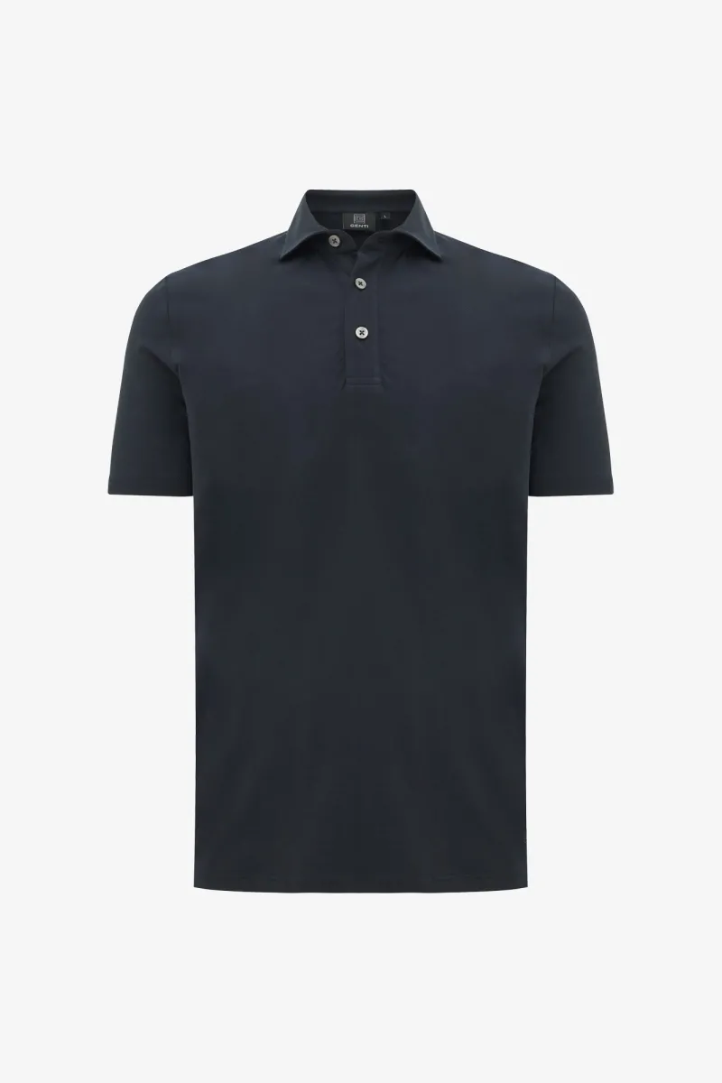 Polo met 3 knopen | Donkerblauw