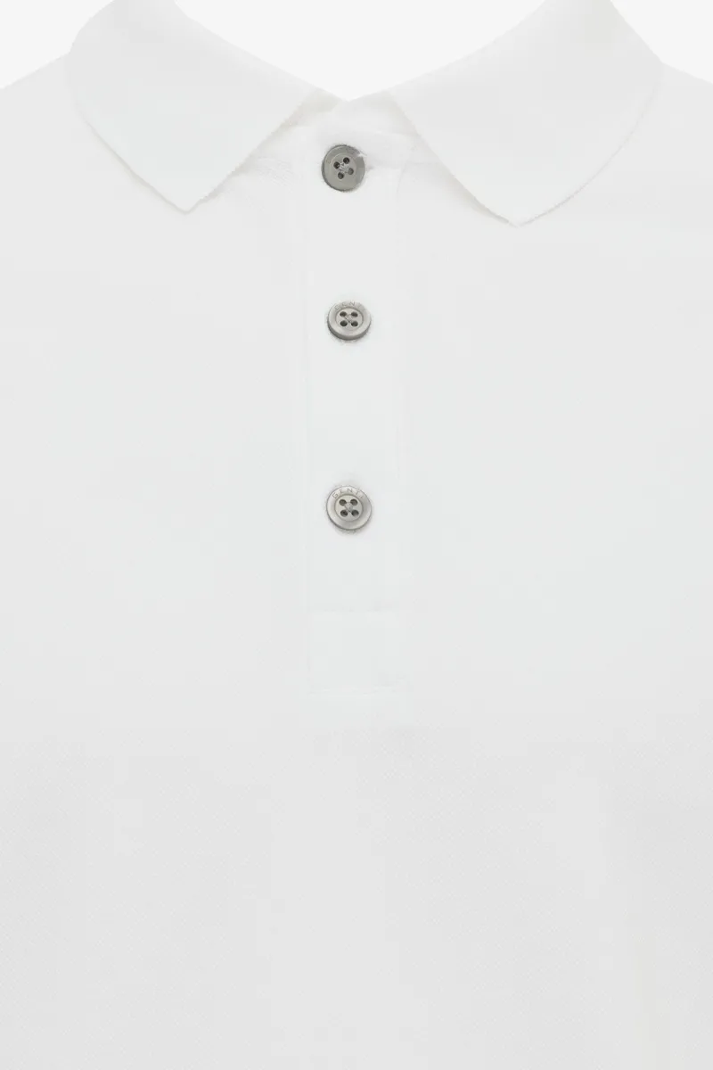 Polo met 3 knopen | Wit