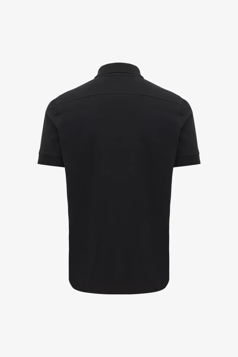 Polo met 3 knopen | Zwart