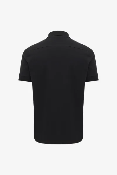 Polo met 3 knopen | Zwart