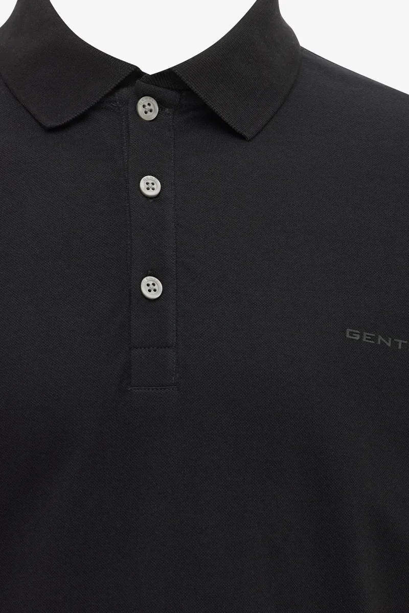 Polo met 3 knopen | Zwart