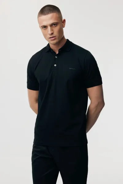 Polo met 3 knopen | Zwart