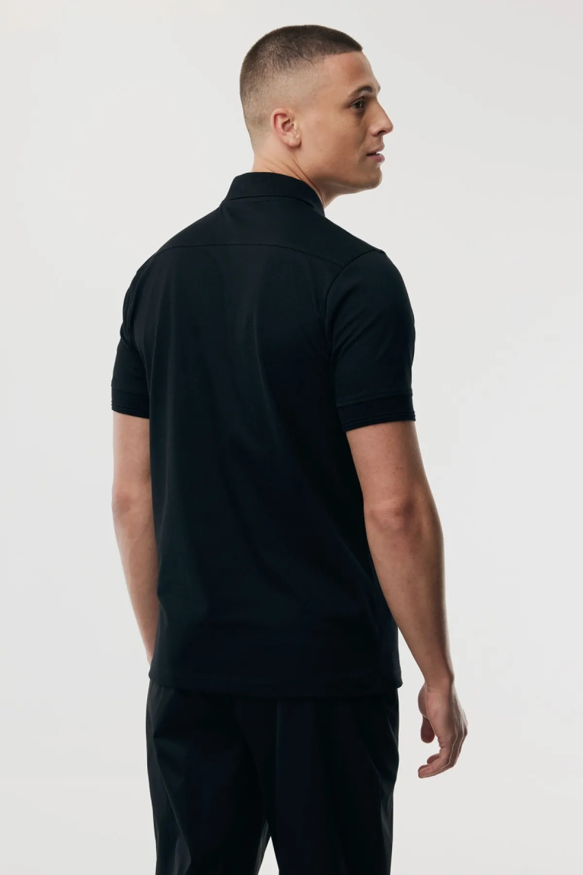 Polo met 3 knopen | Zwart