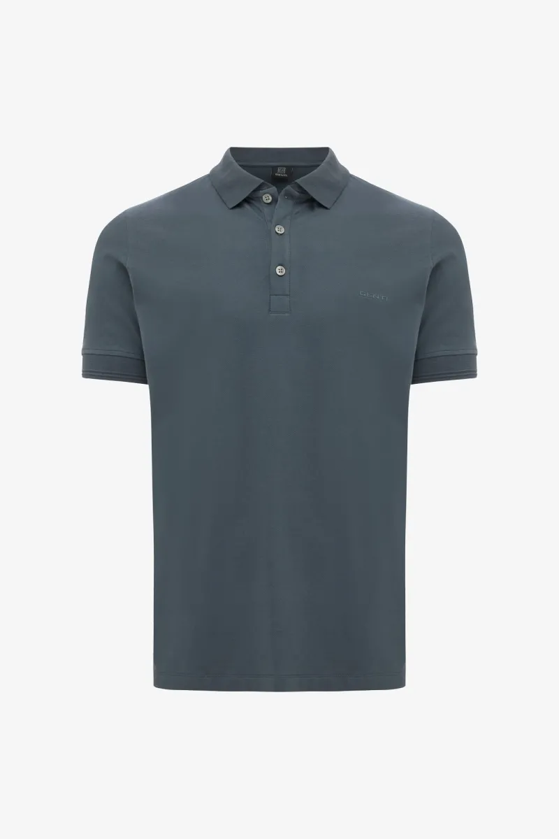 Polo met 3 knopen | Blauw