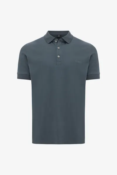 Polo met 3 knopen | Blauw