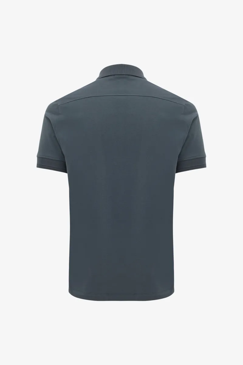 Polo met 3 knopen | Blauw