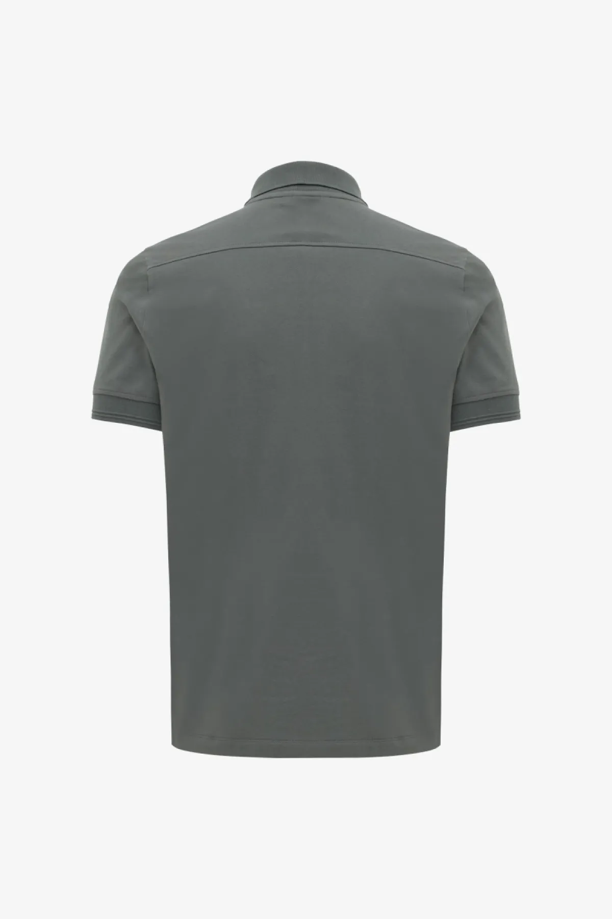 Polo met 3 knopen | Donkergrijs