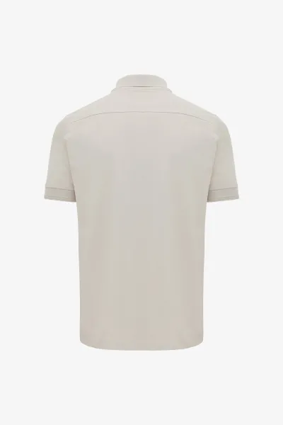 Polo met 3 knopen | Beige