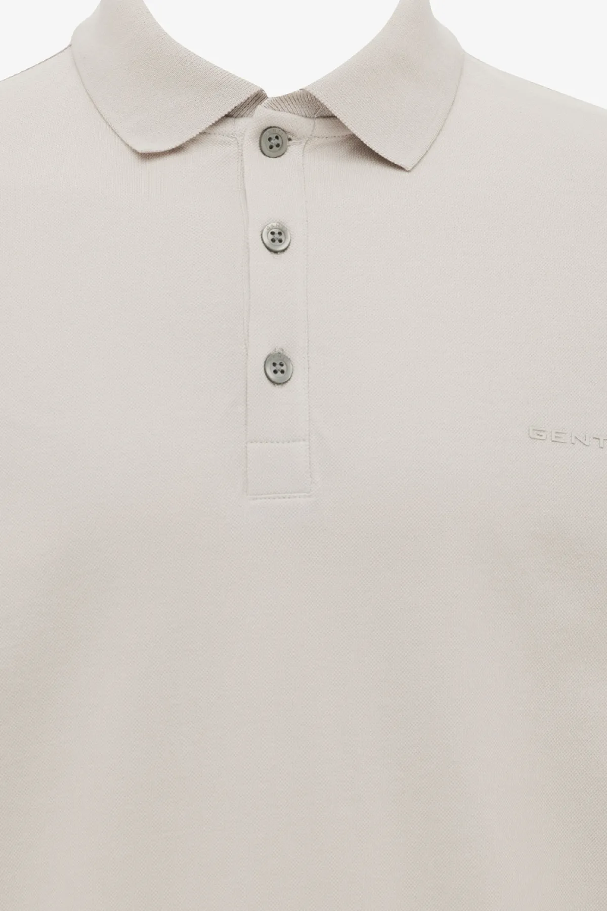 Polo met 3 knopen | Beige