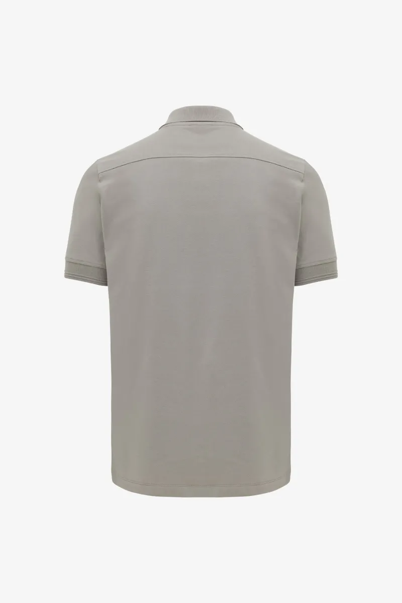 Polo met 3 knopen | Bruin