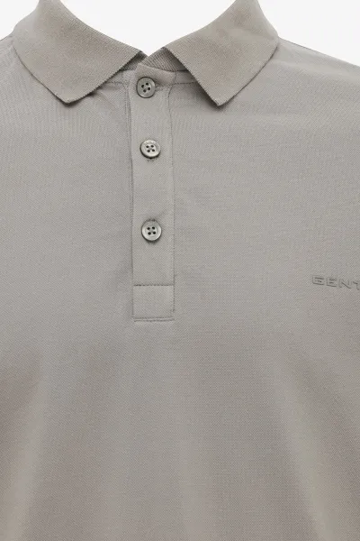 Polo met 3 knopen | Bruin