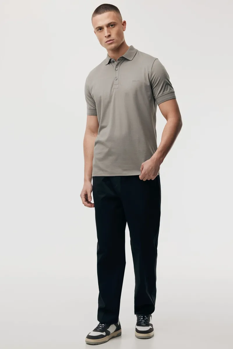 Polo met 3 knopen | Bruin