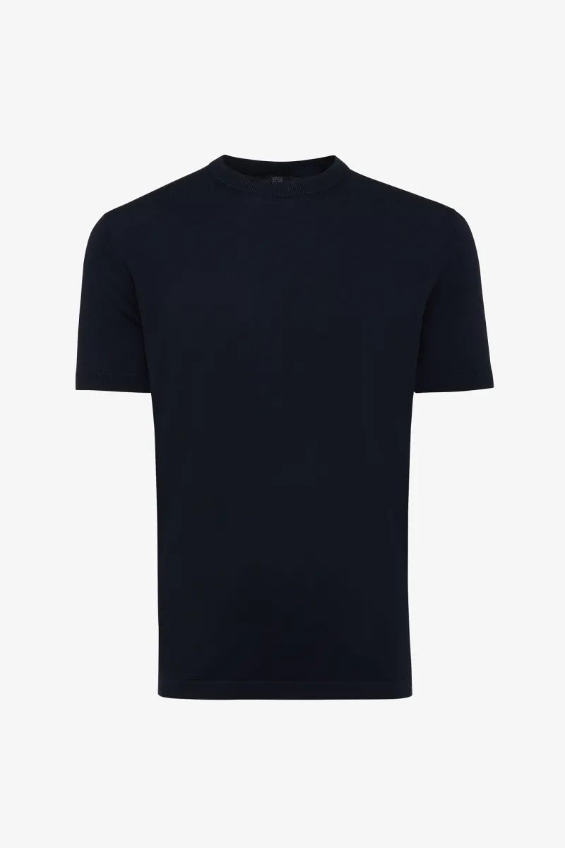 Roundneck T-shirt | Donkerblauw