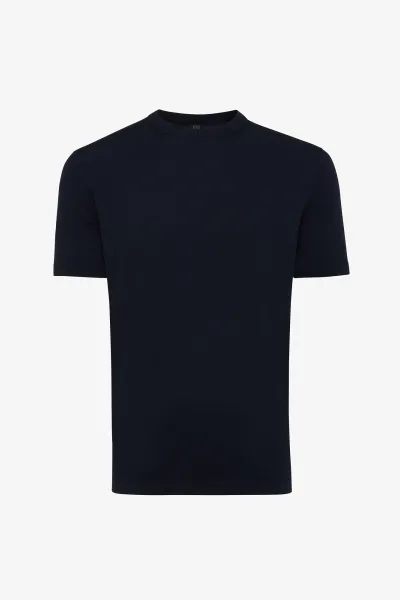 Roundneck T-shirt | Donkerblauw