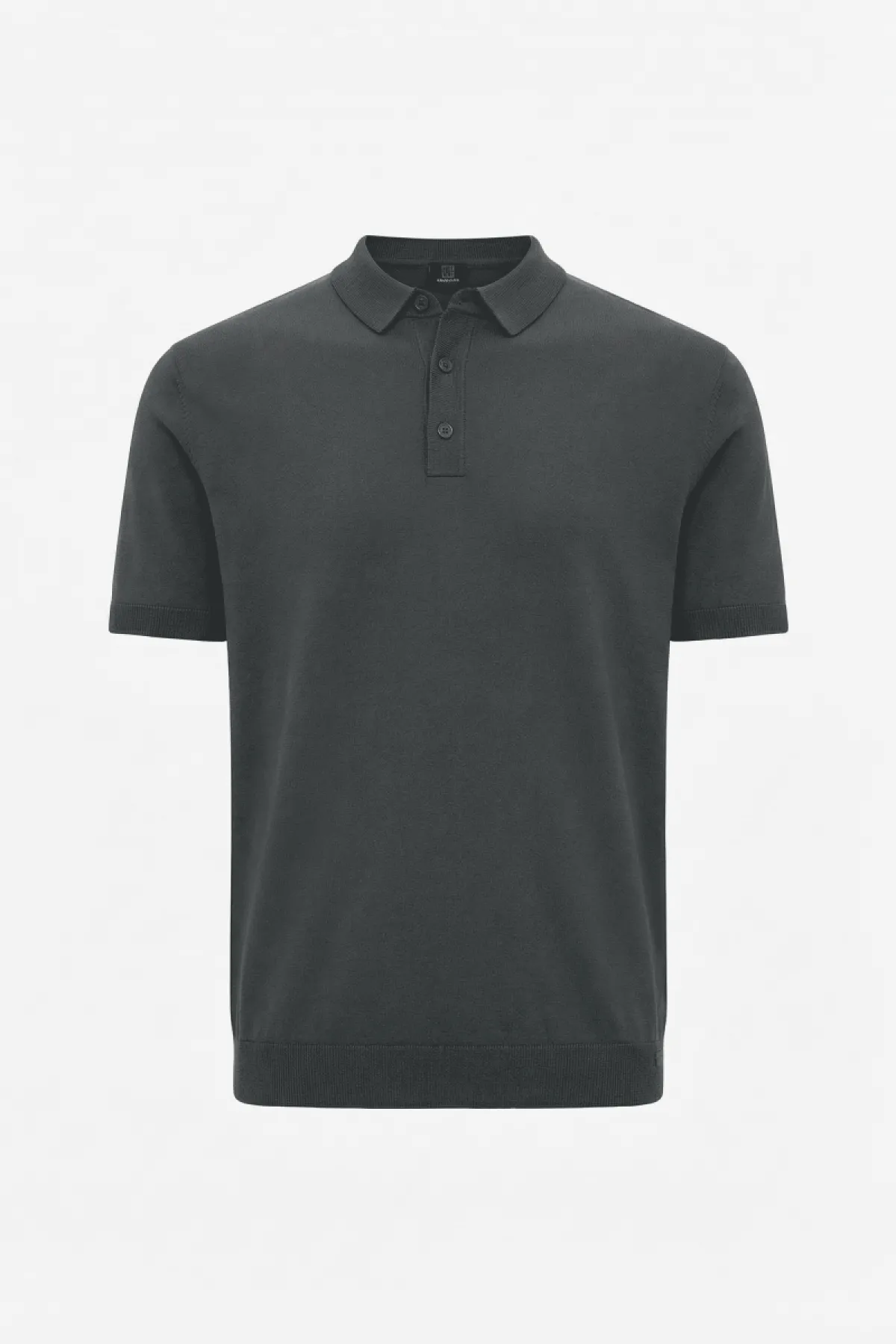 Gebreide Polo | Donkergrijs