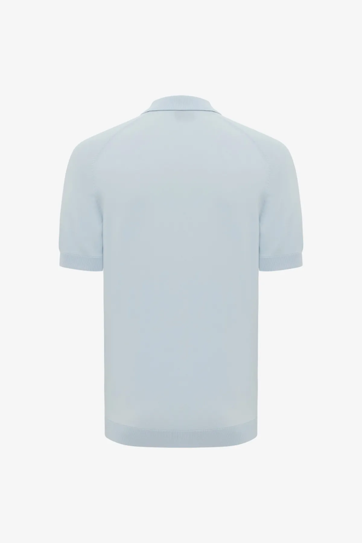 Polo zip | Lichtblauw