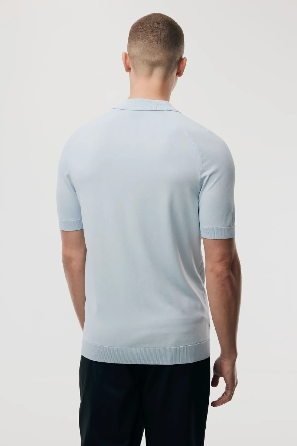 Polo zip | Lichtblauw