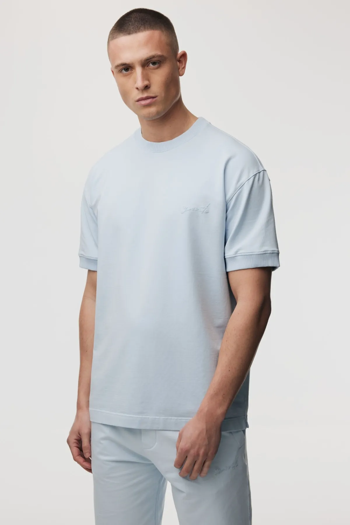 Stretch T-shirt | Lichtblauw