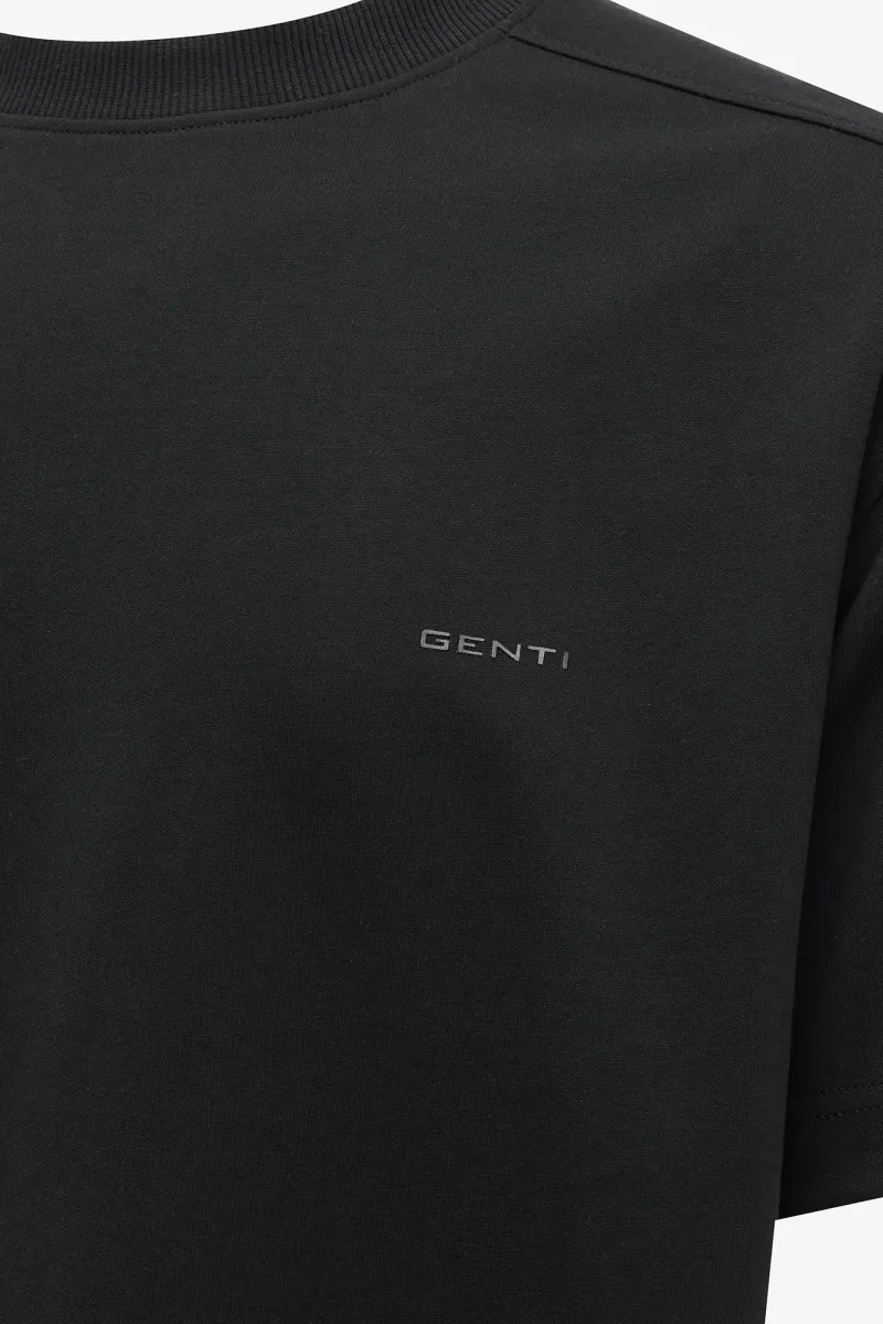 Relaxed fit T-shirt | Zwart