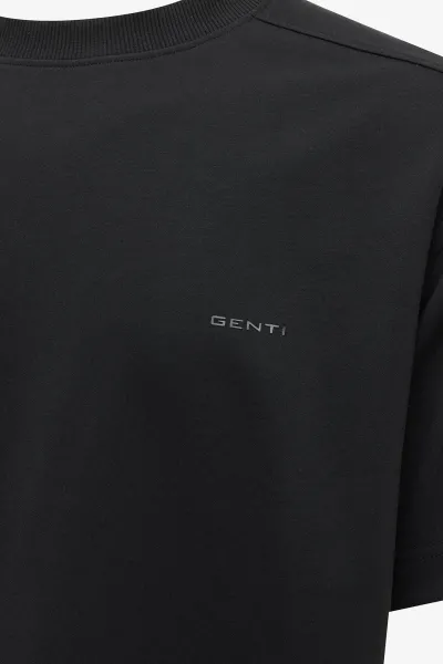 Relaxed fit T-shirt | Zwart