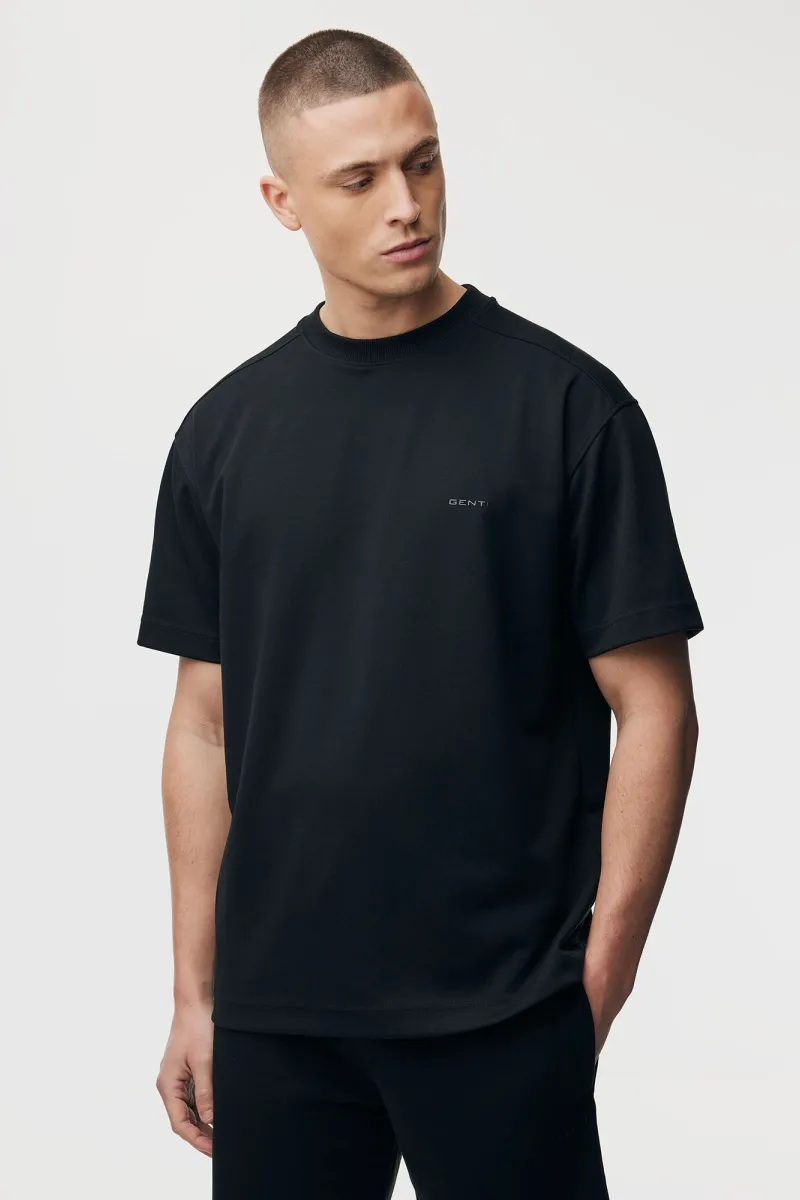Relaxed fit T-shirt | Zwart