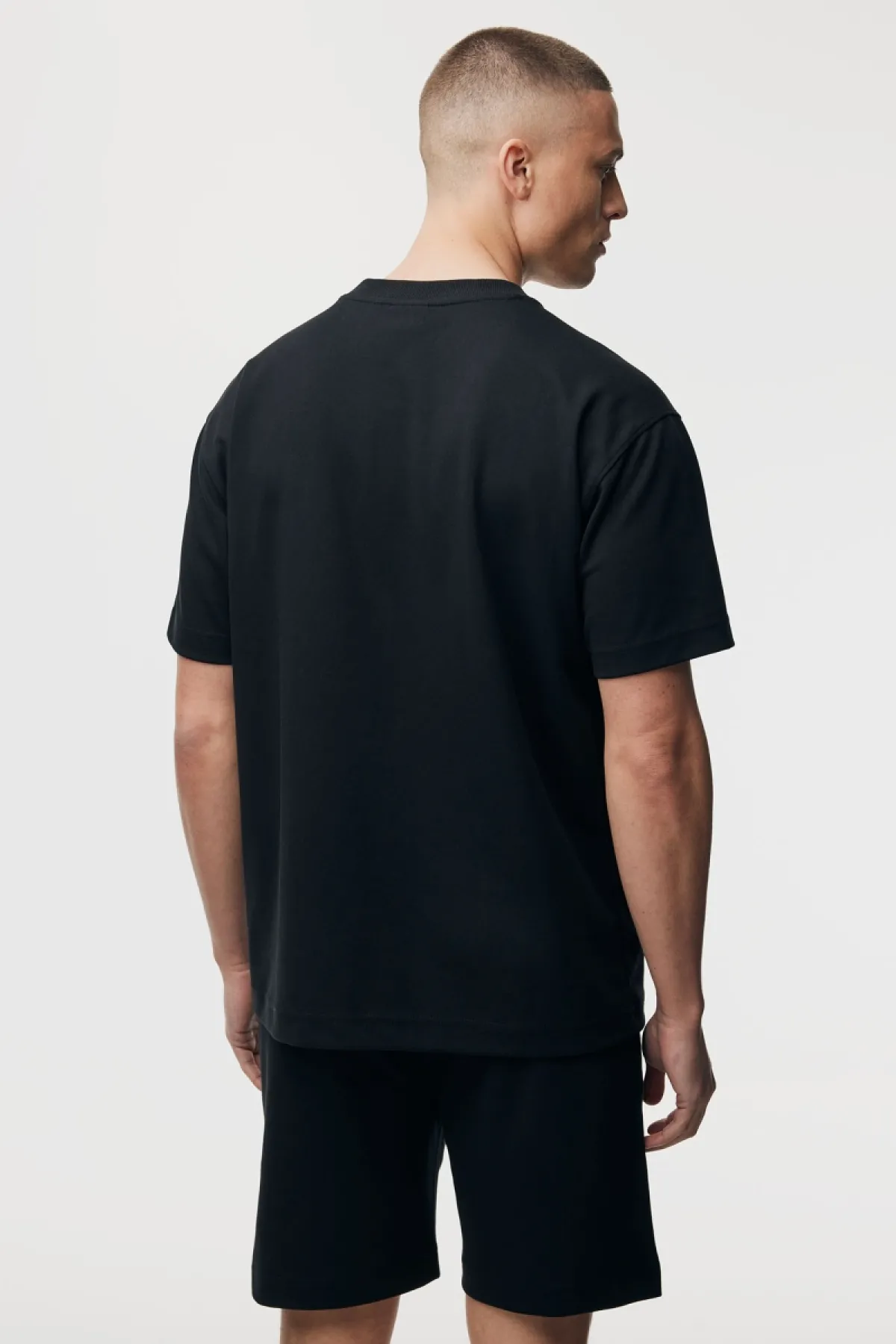 Relaxed fit T-shirt | Zwart