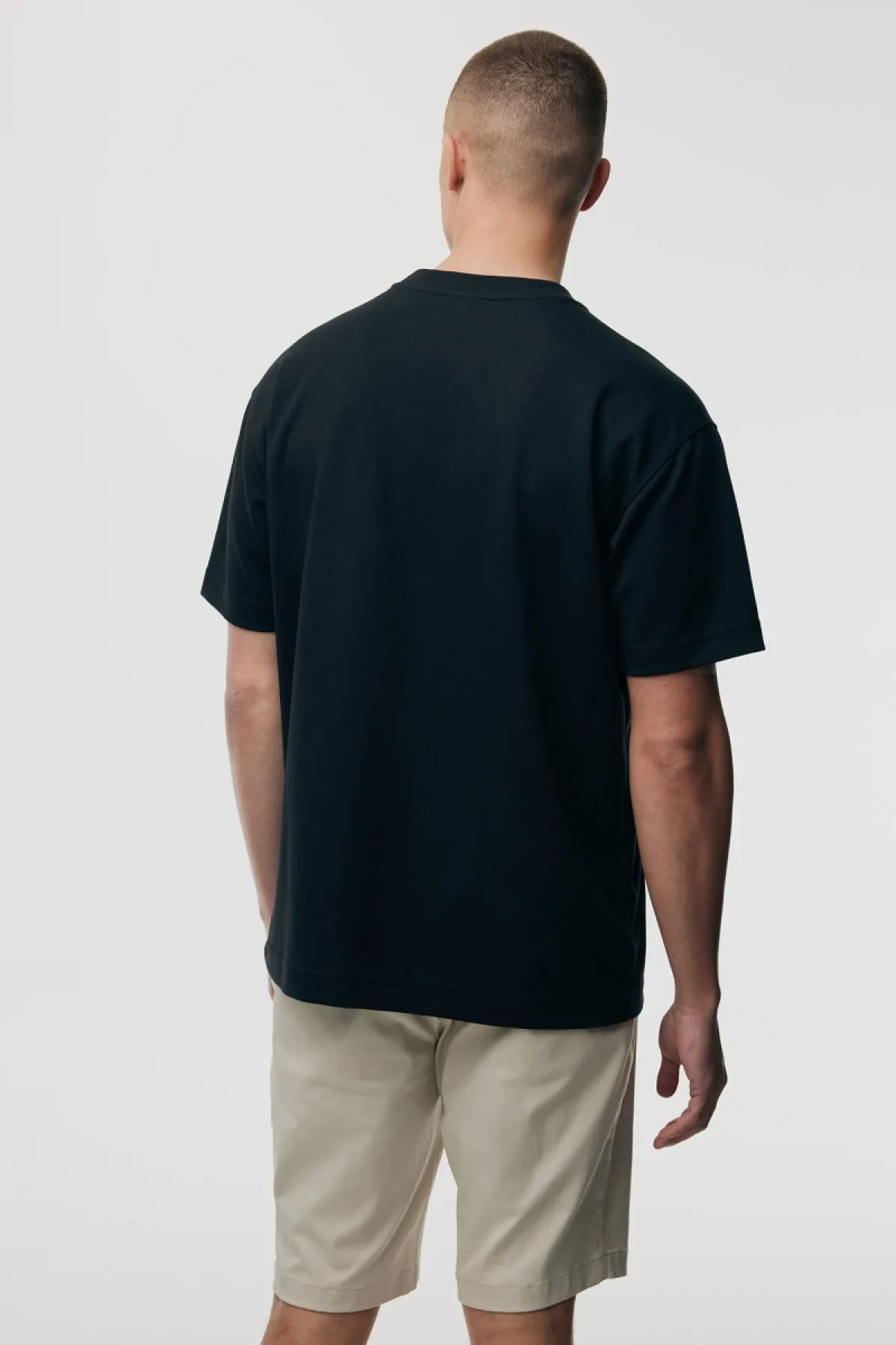 Relaxed fit T-shirt | Zwart