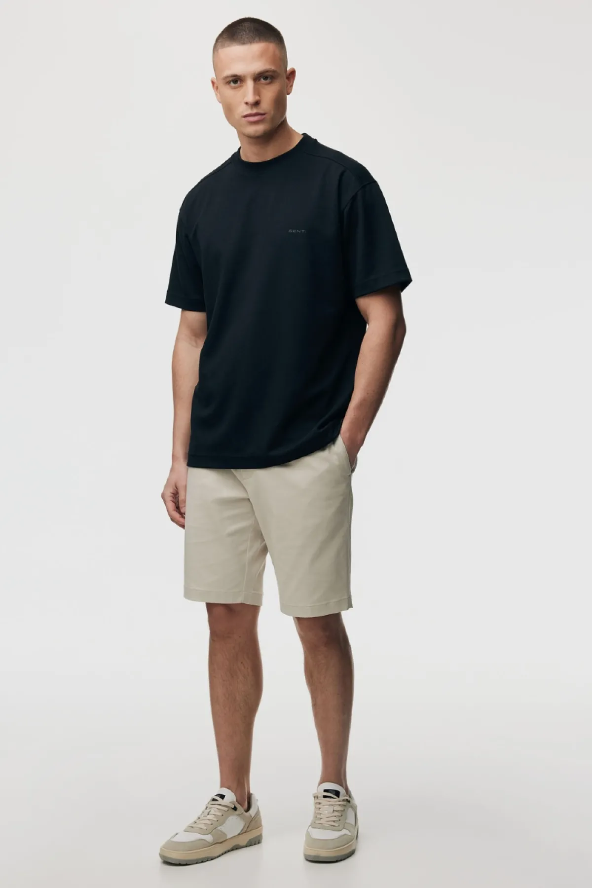 Relaxed fit T-shirt | Zwart
