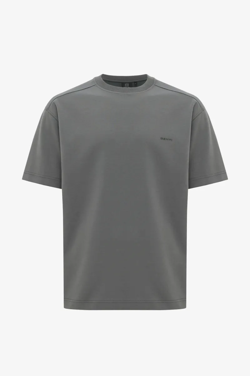 Relaxed fit T-shirt | Donkergrijs