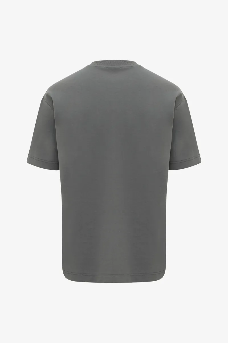 Relaxed fit T-shirt | Donkergrijs