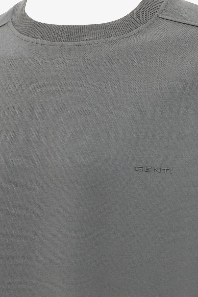 Relaxed fit T-shirt | Donkergrijs