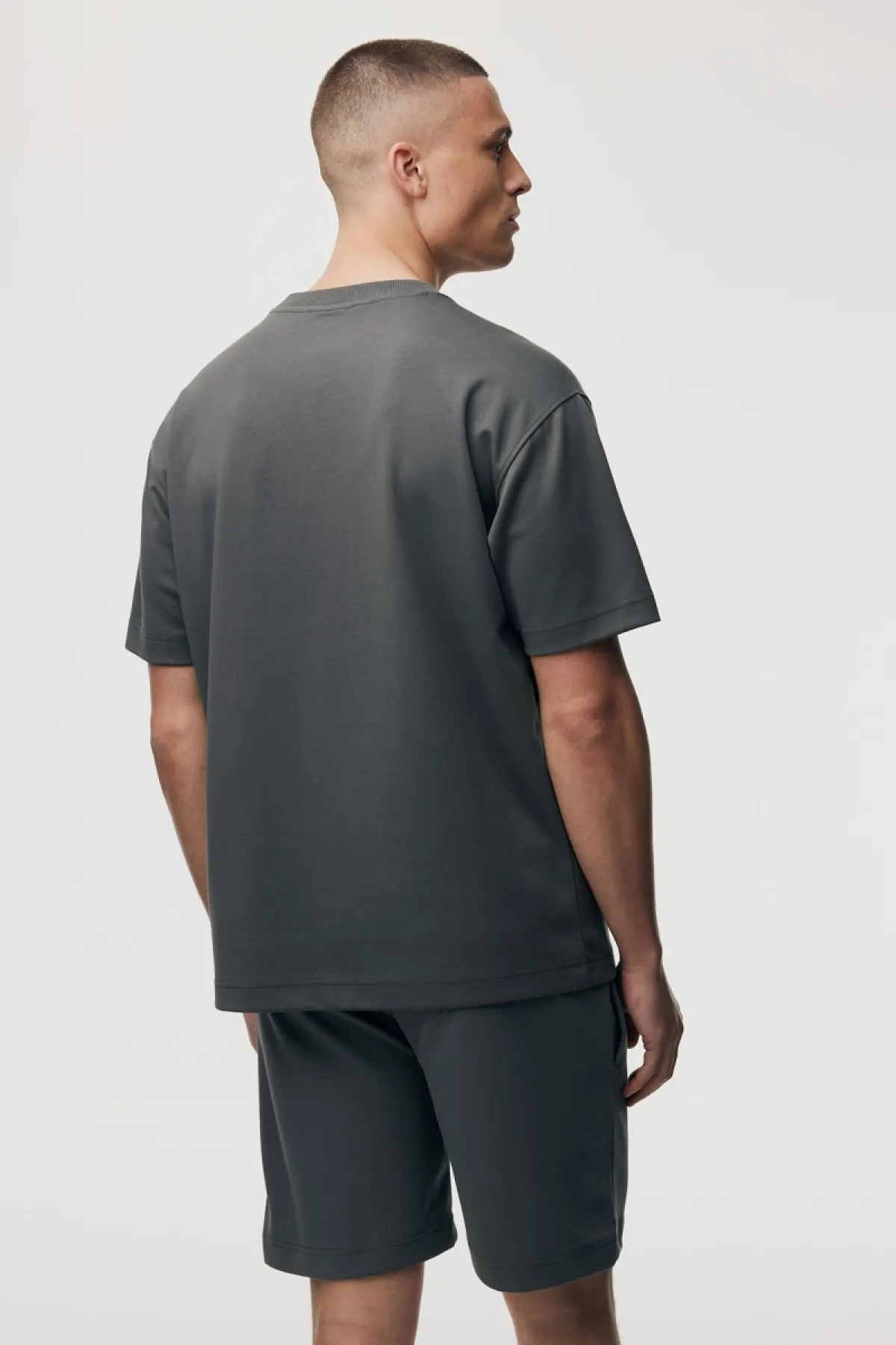 Relaxed fit T-shirt | Donkergrijs