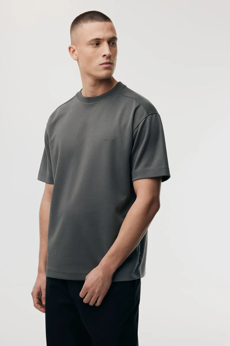 Relaxed fit T-shirt | Donkergrijs