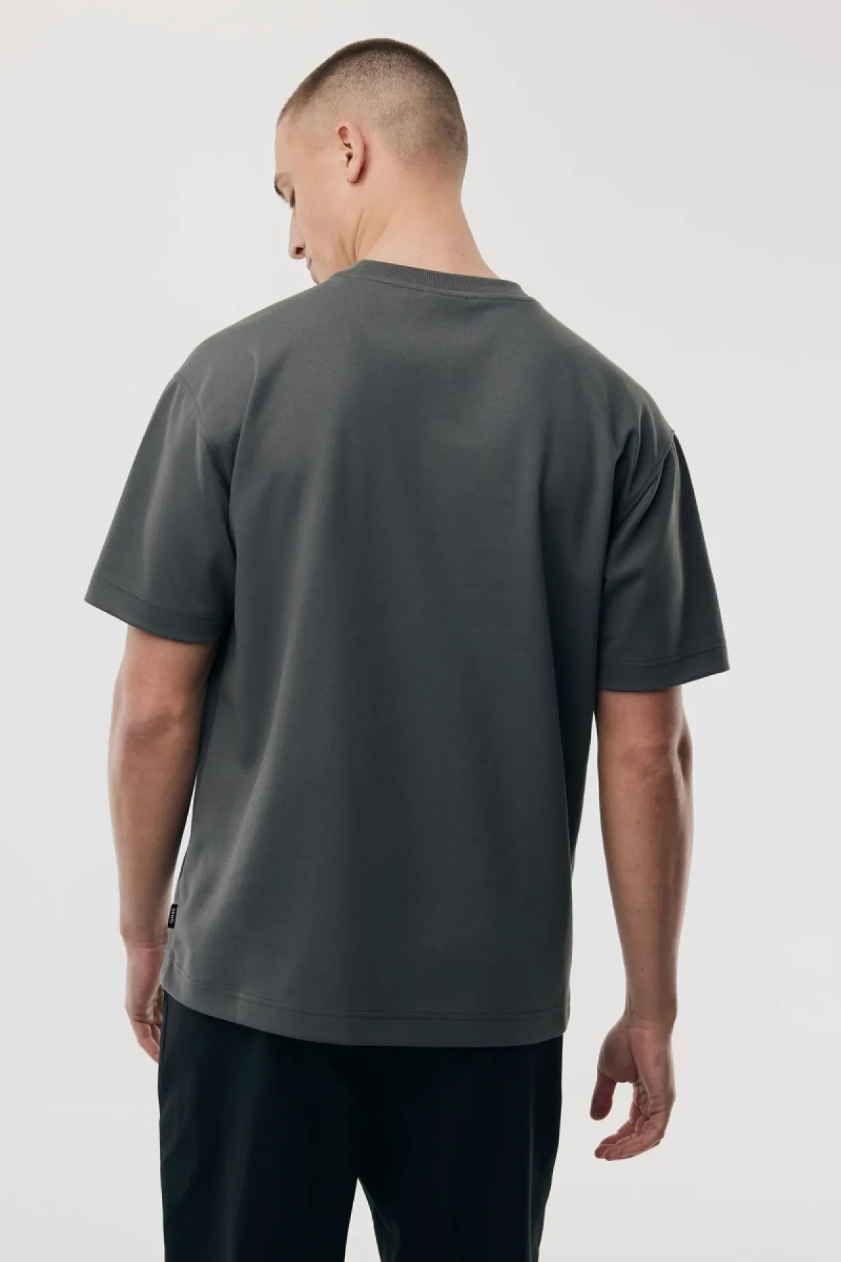 Relaxed fit T-shirt | Donkergrijs