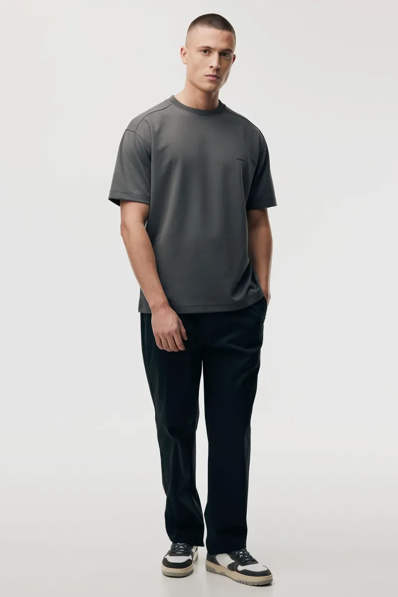 Relaxed fit T-shirt | Donkergrijs