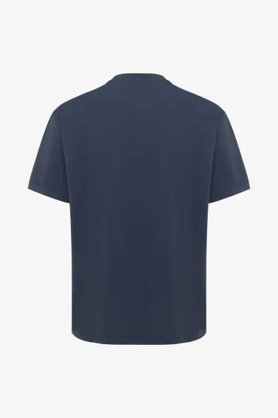 Relaxed fit T-shirt | Donkerblauw