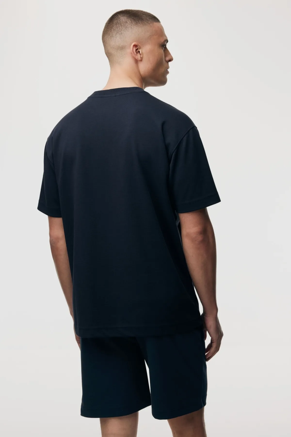 Relaxed fit T-shirt | Donkerblauw