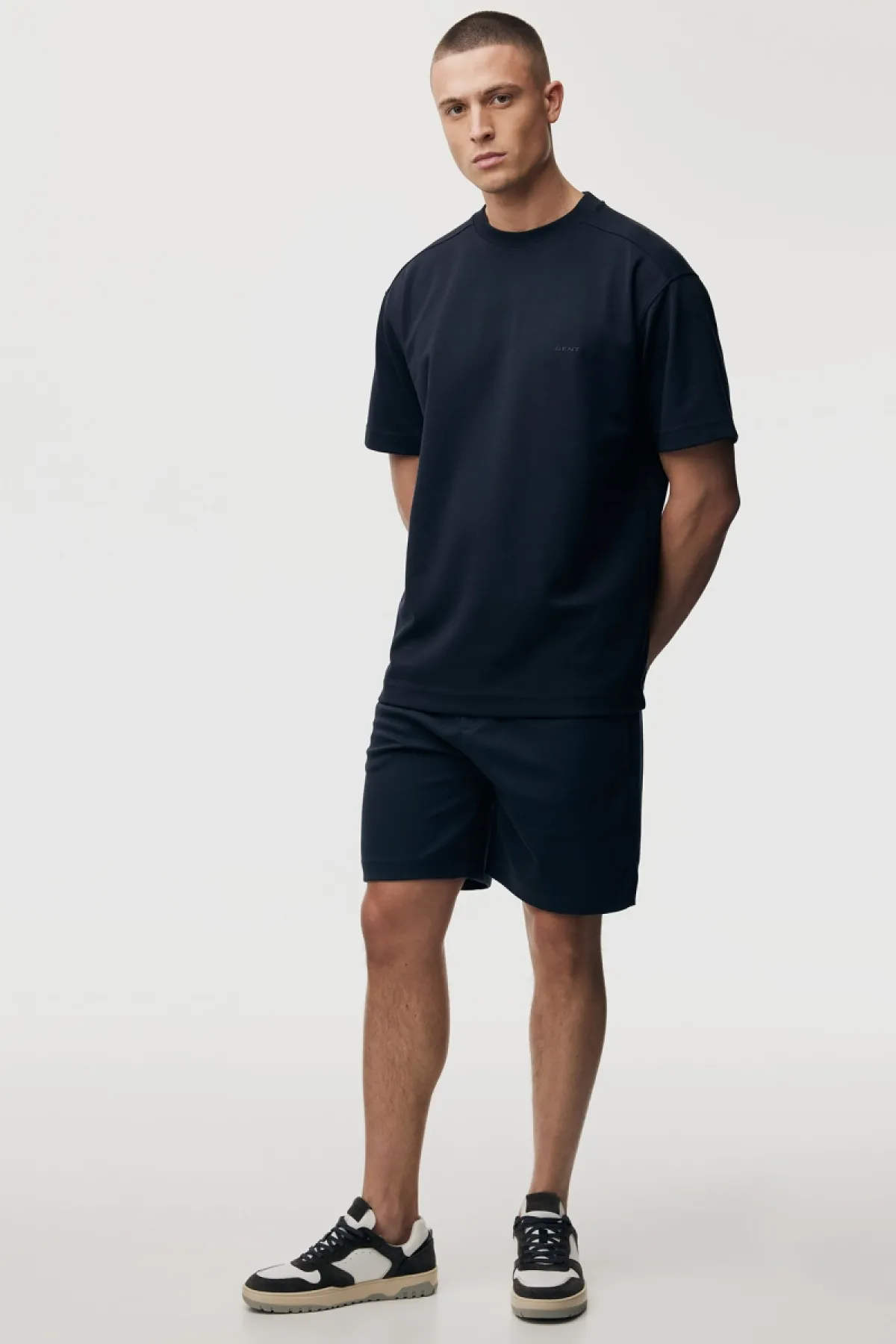 Relaxed fit T-shirt | Donkerblauw