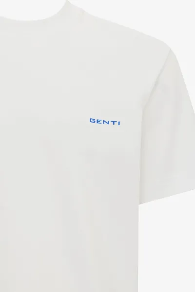 T-shirt met backprint | Wit