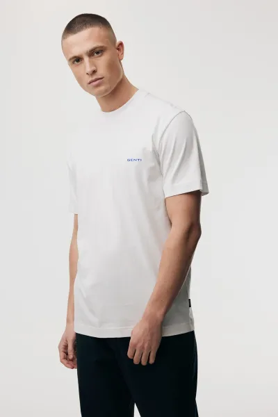 T-shirt met backprint | Wit