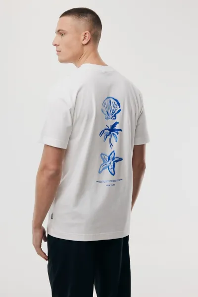 T-shirt met backprint | Wit