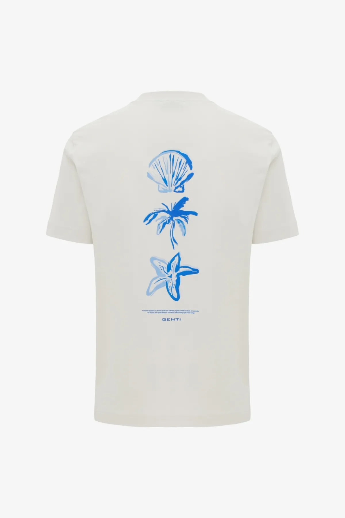 T-shirt met backprint | Off-white